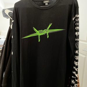 Diesel Logo sweatshirt with barbed wire print